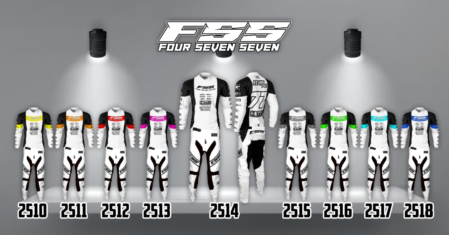 2025 Four Seven Seven Personalized Gear Set - White