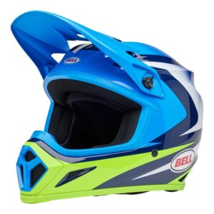 BELL MX-9 Mips Helmet- Jackal Gloss Blue/Hi-Viz Yellow