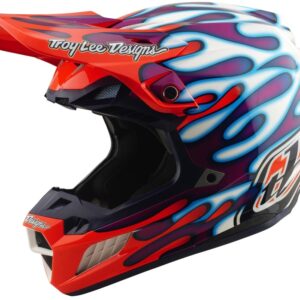 TROY LEE DESIGNS SE5 Composite Mips Helm - Overspray Violet/White