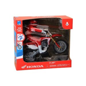 Miniature Moto NewRay Honda CRF 450R with rider 1:12
