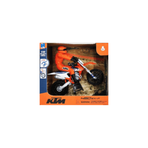 Miniature Moto NewRay KTM SX-F 450 with rider 1:12