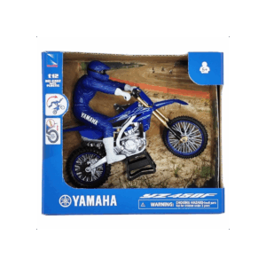 Miniature Moto NewRay Yamaha YZ 450F with rider 1:12